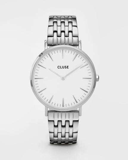Cluse Silver Stainless Steel Dress Watch