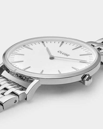 Cluse Silver Stainless Steel Dress Watch