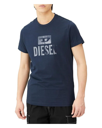 Diesel Blue Cotton T-Shirt