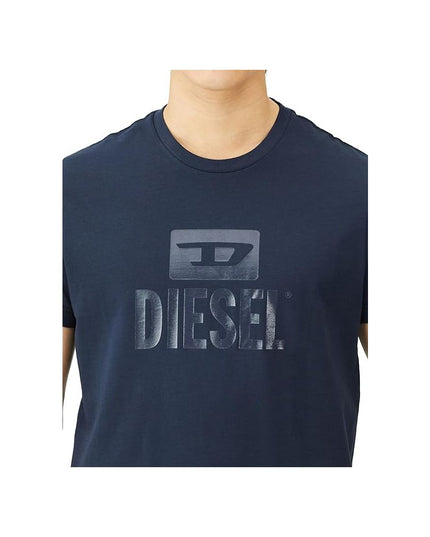Diesel Blue Cotton T-Shirt