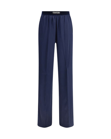 Tom Ford Blue Elastane Casual Pants