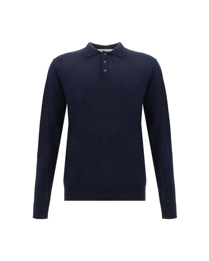 Golden Goose Blue Fleece Wool Shirt