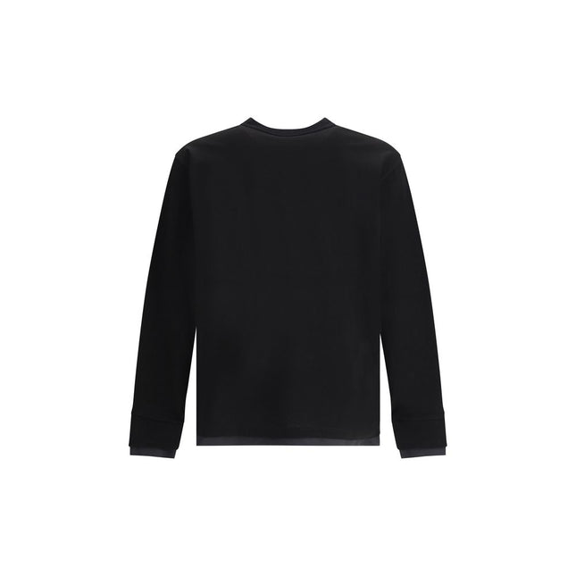 Sacai Black Cotton T-Shirt