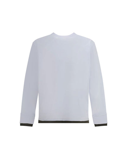 Sacai White Cotton Long Sleeve T-Shirt