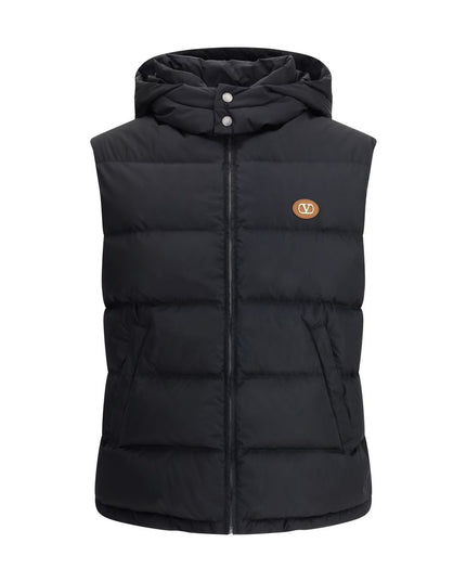 Valentino Black Goose Down Sleveless Jacket