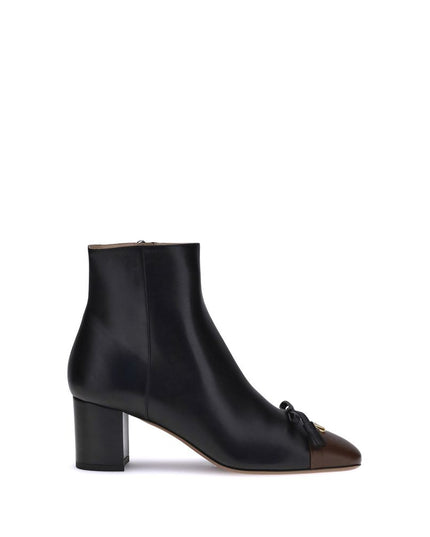 Valentino Garavani Black Goatskin Ankle Boots