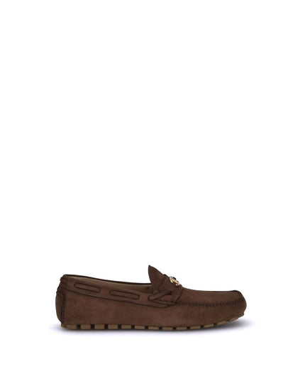 Valentino Garavani Brown Rubber Slip-On Loafers