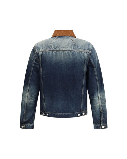 Alexander McQueen Blue Cotton Denim Jacket