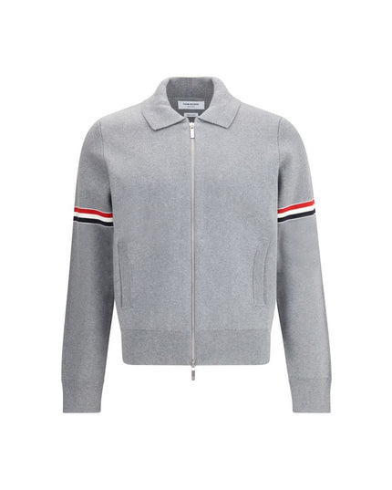 Thom Browne Gray Nylon Sweatshirt