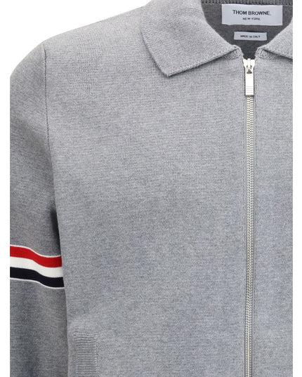 Thom Browne Gray Nylon Sweatshirt