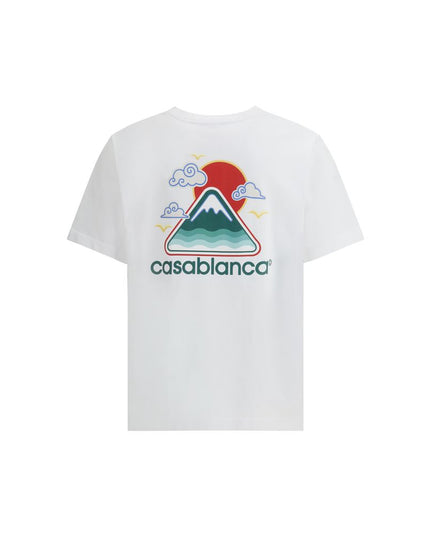 Casablanca White Cotton T-Shirt