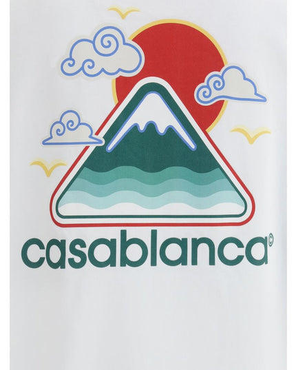 Casablanca White Cotton T-Shirt