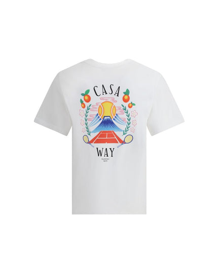 Casablanca White Cotton T-Shirt