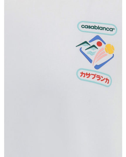 Casablanca White Cotton T-Shirt