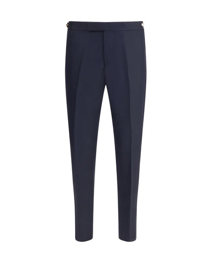 Thom Browne Blue Wool Casual Pants