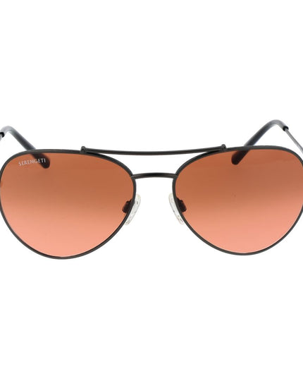 Serengeti Black Metal Sunglasses