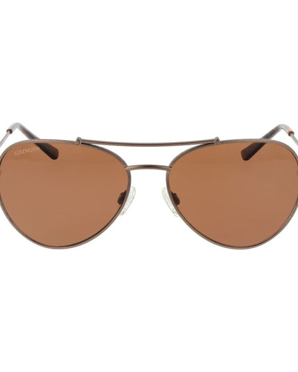 Serengeti Brown Metal Sunglasses