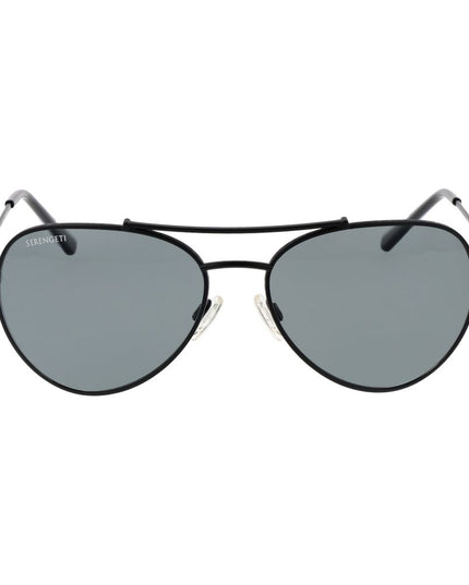 Serengeti Black Metal Sunglasses