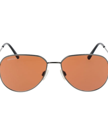 Serengeti Gray Metal Sunglasses