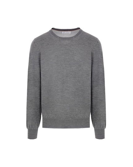 Brunello Cucinelli Gray Cashmere Men Sweater