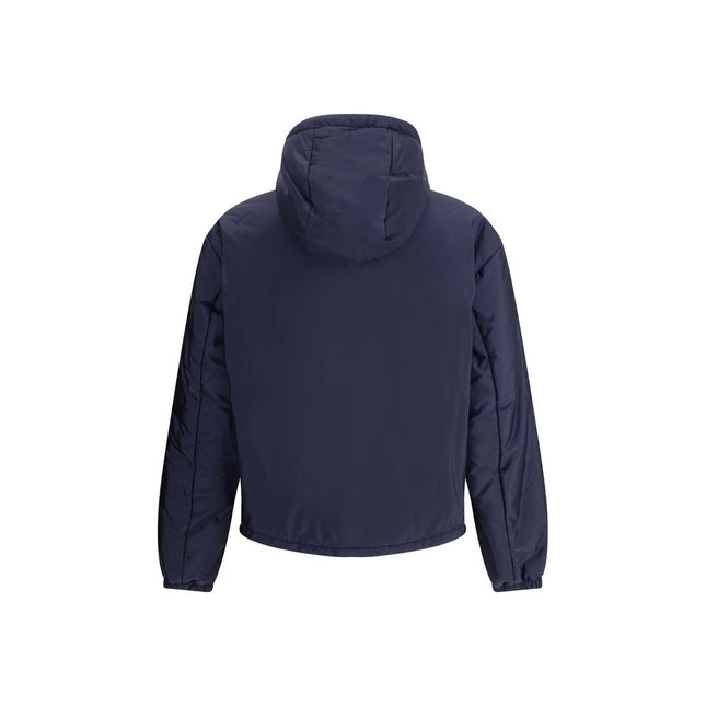 Prada Blue Polyester Full-Length Jacket