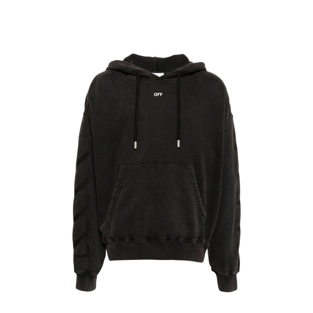 Off-White Black Cotton Sweatshirt