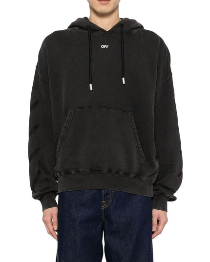 Off-White Black Cotton Sweatshirt