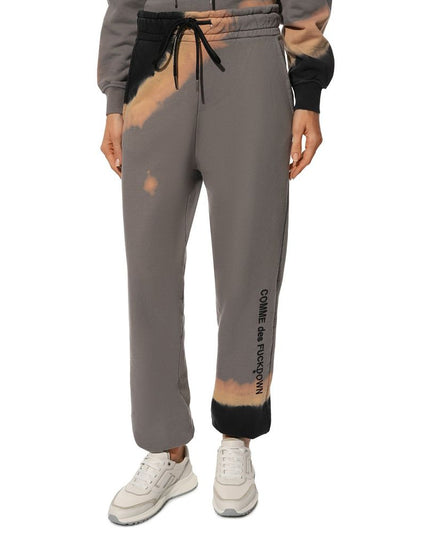 Comme Des Fuckdown Gray Cotton Women Track Pant