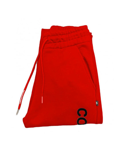Comme Des Fuckdown Red Cotton Women Sweatpant