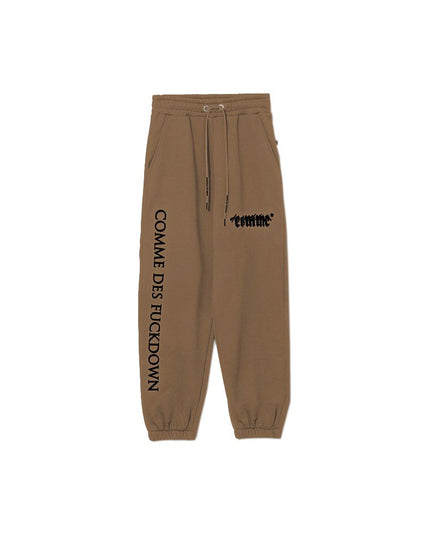 Comme Des Fuckdown Brown Cotton Women Sweatpant