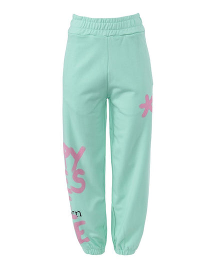 Comme Des Fuckdown Green Cotton Women Trouser