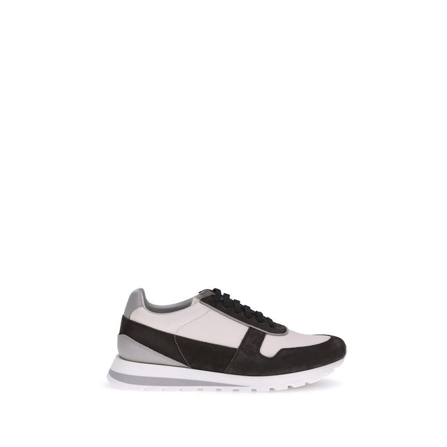 Brunello Cucinelli Multicolor Calf Leather Bos Taurus Platform Sneakers