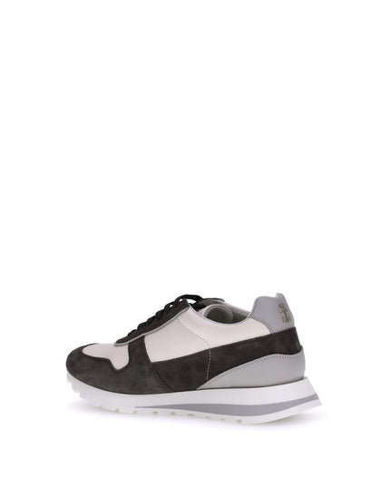 Brunello Cucinelli Multicolor Calf Leather Bos Taurus Platform Sneakers