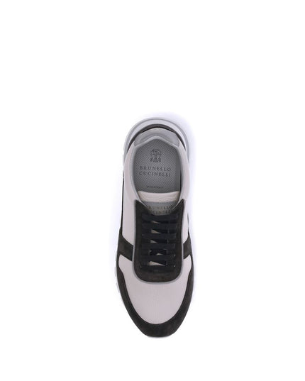 Brunello Cucinelli Multicolor Calf Leather Bos Taurus Platform Sneakers