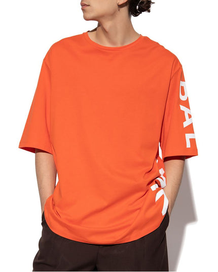 Balmain Orange Cotton T-Shirt