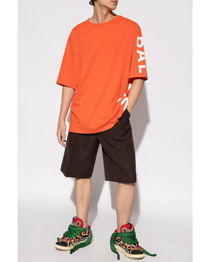 Balmain Orange Cotton T-Shirt