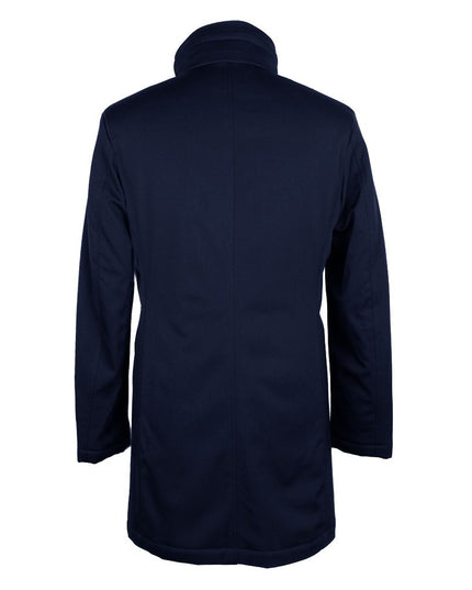 Made in Italy Blue Wool Men Jacket