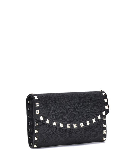 Valentino Garavani Black Calf Leather Bos Taurus Wallet