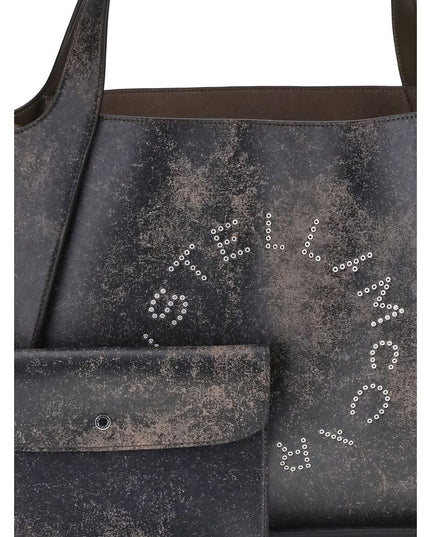 Stella McCartney Brown Calf Leather Bos Taurus Shoulder Bag