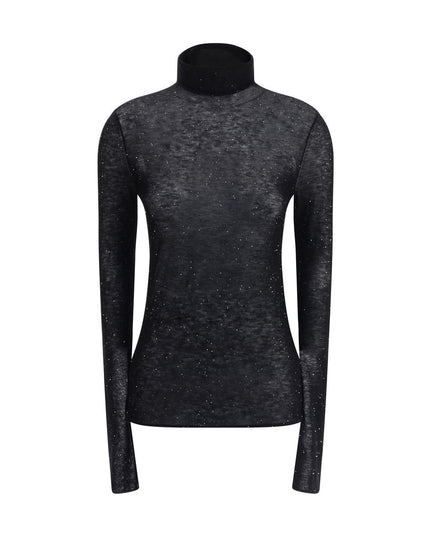 PINKO Gold Wool Turtleneck