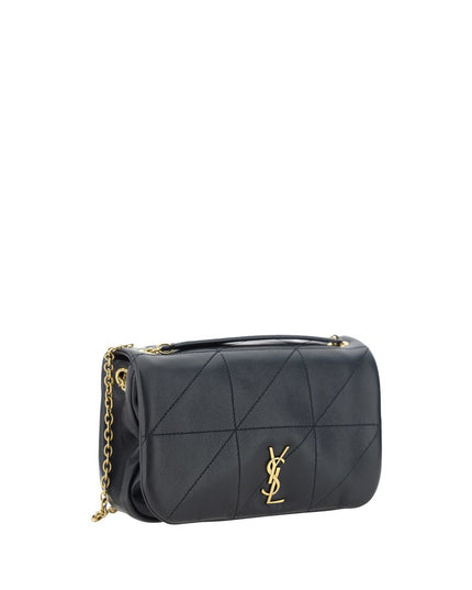 Saint Laurent Black Lamb Ovis Aries Aries Shoulder Bag