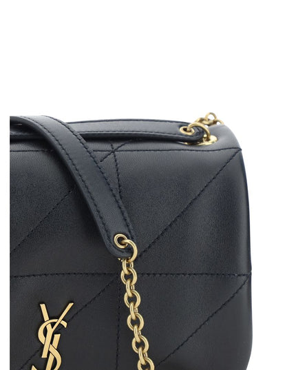 Saint Laurent Black Lamb Ovis Aries Aries Shoulder Bag
