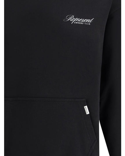 Represent Black Cotton Sweatshirt