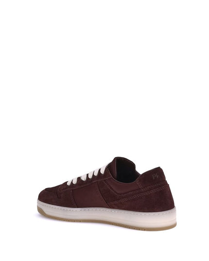 Prada Bordeaux Calf Leather Bos Taurus Low Top Sneakers