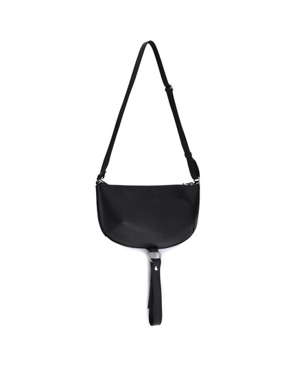 Courrèges Black Calf Leather Bos Taurus Shoulder Bag