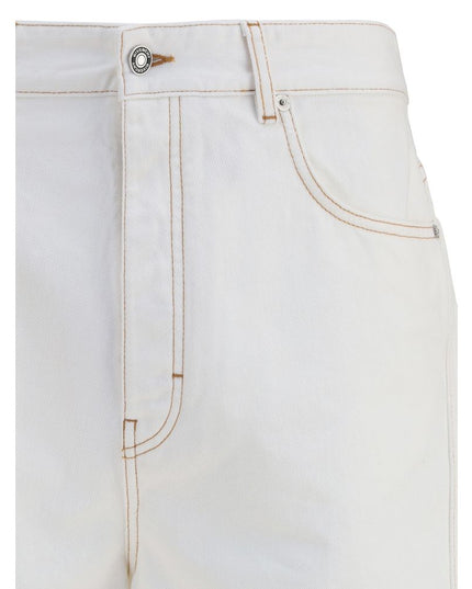 Givenchy White Cotton Jeans Denim
