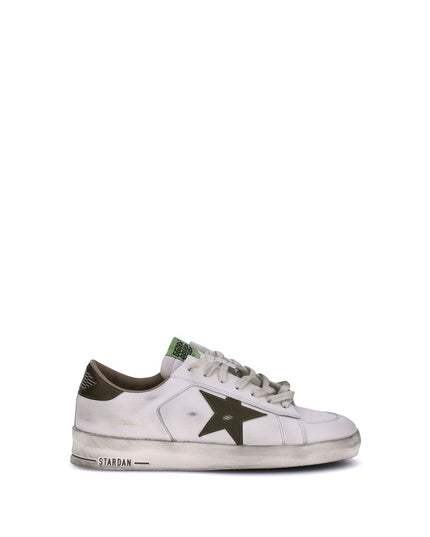 Golden Goose White Calf Leather Bos Taurus Low Top Sneakers