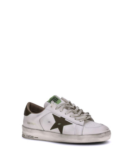 Golden Goose White Calf Leather Bos Taurus Low Top Sneakers