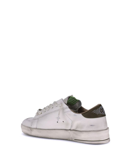 Golden Goose White Calf Leather Bos Taurus Low Top Sneakers
