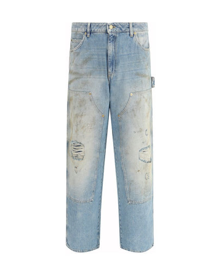 Golden Goose Light Blue Cotton Jeans Denim